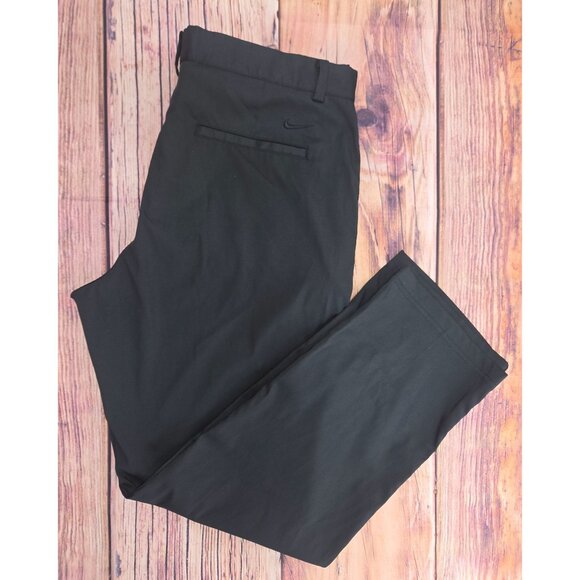 Nike Golf Dri-Fit Mens Performance Stretch Black Pants 36x30 - Picture 3 of 9